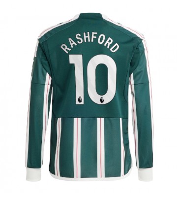 Maillot de foot Manchester United Marcus Rashford #10 Extérieur 2023-24 Manche Longue
